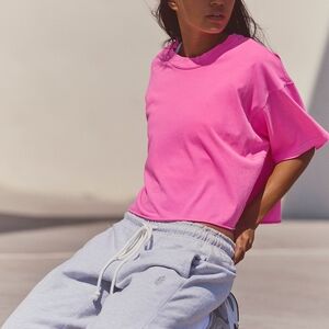 FP Movement by Free People Bright Pink Short Sleeve Tee